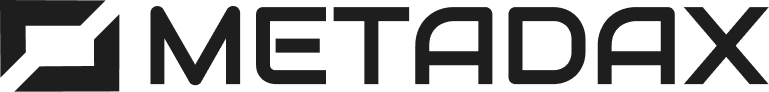 Logo METADAX Preto