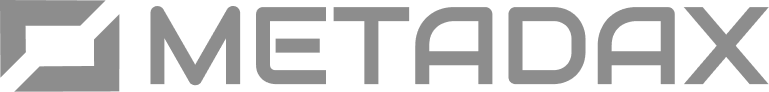 Logo METADAX Cinza